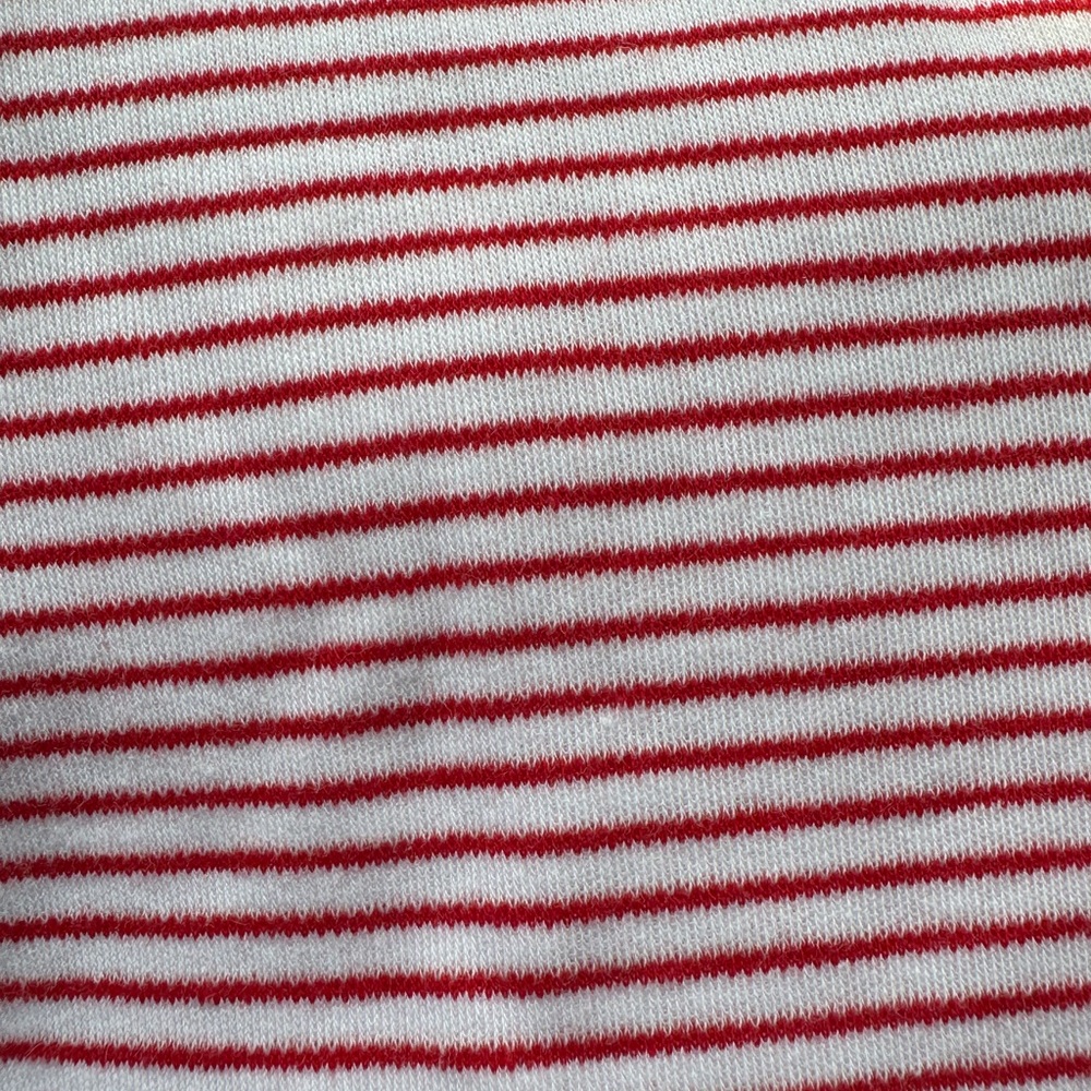 Red and White Striped Pajama Set